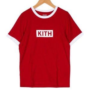 KITH Youth Boys' Short-Sleeve Logo Printed Coca-Cola Edition Shirt Size 10